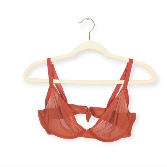 CUUP Clay The Plunge Mesh Lightweight Underwire Bra - Picture 1 of 8